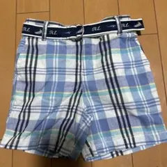 ラルフローレンのチェック ハーフパンツ 90 24M 新品