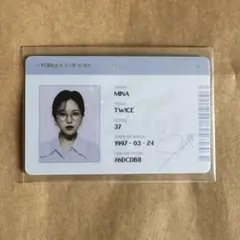 TWICE ミナ トレカ idカード formula of love FOL ②