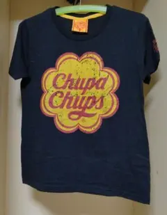 Chupa Chups ロゴ Tシャツ ネイビー