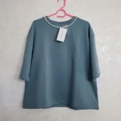 Honeys⭐GLACIER ⭐チュニック 五分袖 青