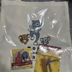 トムとジェリー happyくじ C賞トート F賞ミラー　E賞アクリルキーホルダ