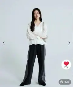 スウェットコンビデニムパンツのサムネイル
