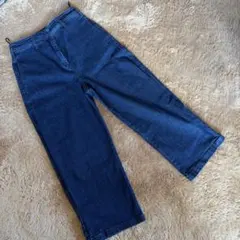 N°21 ワイドレッグデニム 24 ダークブルー