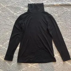 HEATTECH EXTRA WARM ブラックタートルネック L
