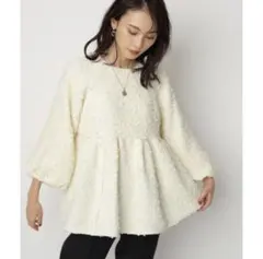 【専用_断捨離中AA 様】 CADUNÉ カデュネ ツイードセットアップ 中古・古着通販】CADUNE (カデュネ) ツイードフレアベスト ホワイト