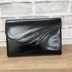 3F 希少【HANAE MORI】ヴィンテージ パイソン切替 チェーン