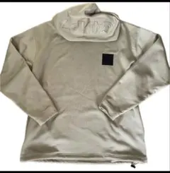 CAMP7 ロゴ入りパーカー クリーム色