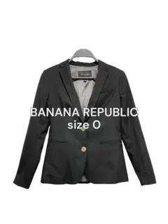 BANANA REPUBLIC テーラードジャケット XS 黒 金ボタン 通勤のサムネイル