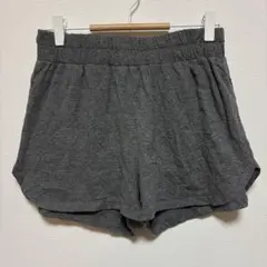 グレー ショートパンツ【M】ハーフパンツ スポーツウェア ルームウェリラックス