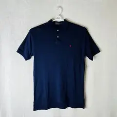 美品 Polo Ralph Lauren 半袖 ポロシャツ ネイビー M メンズ
