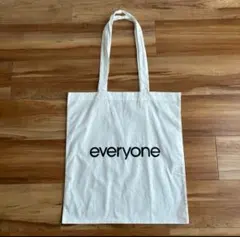 【新品】everyone トートバッグ　グレー 67e73a5a62fb552bdcccb2d1204da7