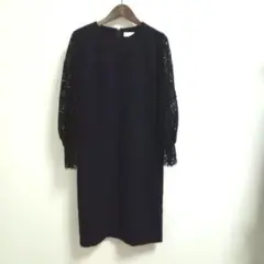 新品タグ付 UNTITLED 黒 レース 七分袖 ワンピース 42」 - メルカリ