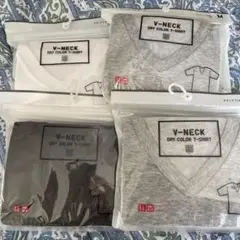 新品 UNIQLO ユニクロ Vネック ドライTシャツ 4枚セット M