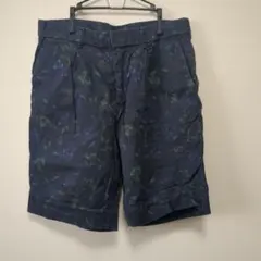 GLOBAL WORK ネイビー花柄ショートパンツ Lのサムネイル