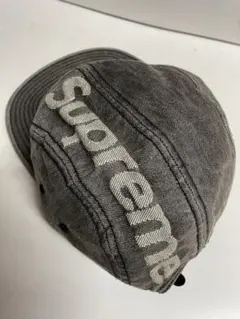 【832】supreme Top Logo Denim Camp Cap