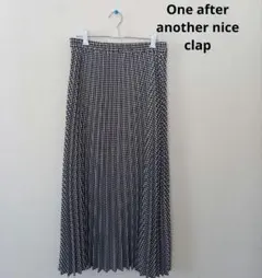 匿名配送 niceclap 黒 ロングスカート 夏 ギンガムチェック 美品