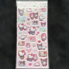 サンリオ　ラメ入り樹脂もりシール　平成コギャル