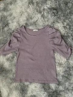 【earth music & ecology 】✨五分袖チェックトップス✨　F