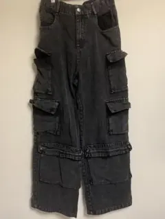 ダークグレー カーゴパンツ デニムのサムネイル