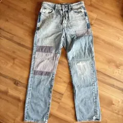 ラルフローレン　ダメージパッチワークデニム