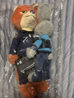 ズートピア Happyくじ ラストワン賞 ニック&ジュディ ぬいぐるみセット 他