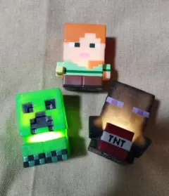 マインクラフト ライトマスコット-3体セット-