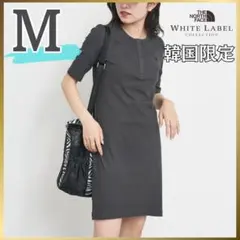 【新品未使用】ノースフェイス ヘンリーネック ワンピース M チャコールグレーのサムネイル