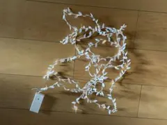 IKEA LEDライトチェーン　4m 全40球,室内用 電池式 ホワイトリーフのサムネイル