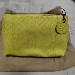 BOTTEGA VENETA イントレチャート ポーチ イエローのサムネイル