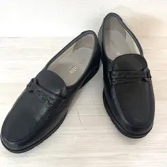 美品★pedala ペダラ　牛革　軽量　ローファー　コンフォート　シューズ　黒
