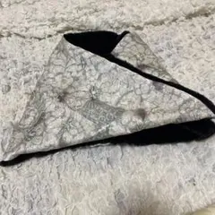 着物リメイク スヌード グレー ハンドメイド ①