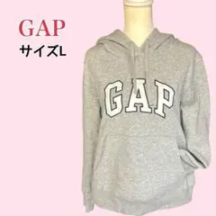 【人気】GAP デカロゴパーカー L 裏起毛 y2k ゆるだぼ フーディー
