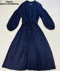 Diagram GRACE CONTINENTAL ロングワンピース　パフ袖