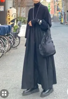 美品CORNERS by KR 指穴付きハイネックドッキングワンピース M