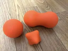 KOOLSEN マッサージボール・3点セット オレンジ 筋膜リリース