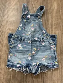 BabyGapDisneyデニムショートオーバーオール　ミニー　80cm