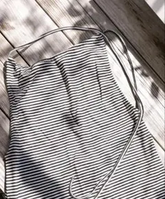 【onit /オニット】ボーダーホルターネック　※値下げ不可