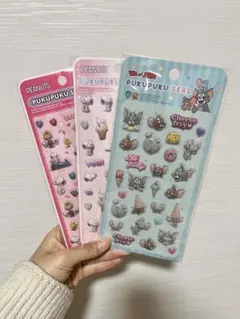 ぷくぷくシール　PEANUTS トムとジェリー