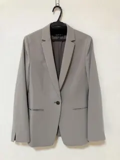 【美品】INDIVI　テーラードジャケット　グレージュ　S