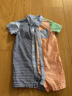 Ralph Lauren チェック柄ロンパース 6M