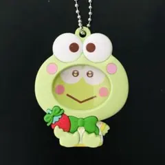 ♡サンリオ＊いちご新聞50周年記念 フォトバッジ付きマスコットケロケロケロッピ♡