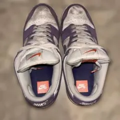 NIKE SB DUNK LOW パープル スエード スニーカー