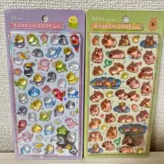 ボンボンドロップシール　カピバラ　インコ　トリ　クーリア　正規品