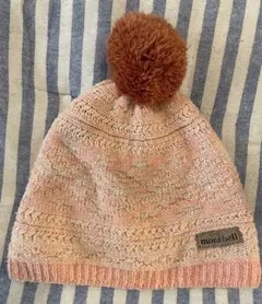 mont-bell モンベル　ベビー用ニット帽 ピンク★クリーニング済み★
