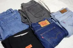 古着まとめ売り　デニムパンツセット　levi's 501