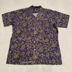 HELLY HANSEN アロハシャツ 半袖 オープンカラー 総柄 花のサムネイル