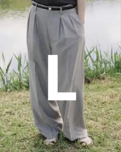 SUPER LIGHT WOOL TROUSERS sand beigeのサムネイル
