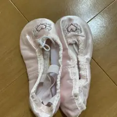 ビジュー付きピンクバレエシューズ 16.5