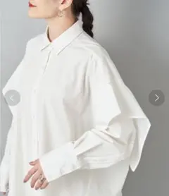ear PAPILLONNER イアパピヨネ ショルダーコンシャスビッグシャツのサムネイル
