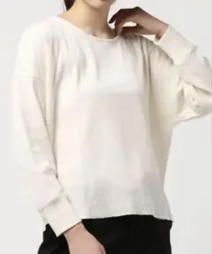 新品 Discoat ワッフルドルマン トップス カットソー アイボリー